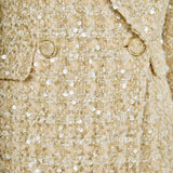 Premium Sequins Tweed Romper