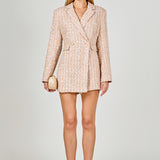 Premium Sequins Tweed Romper
