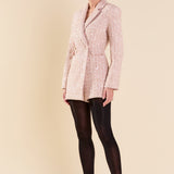 Premium Sequins Tweed Romper