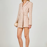Premium Sequins Tweed Romper