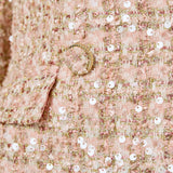 Premium Sequins Tweed Romper