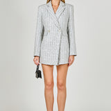 Premium Sequins Tweed Romper