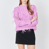Feather Detail Sweater