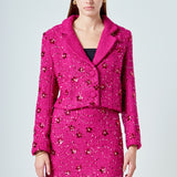 Sequins Cropped Blazer