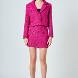 Sequins Cropped Blazer