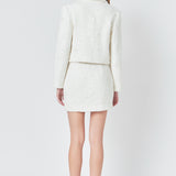 Sequins Cropped Blazer