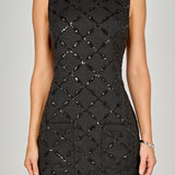 Tweed Sleeveless Mini Dress