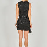 Tweed Sleeveless Mini Dress