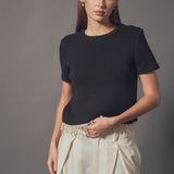 Premium Pearl Trim Knit Top