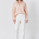 Oversize Button Collared Shirt