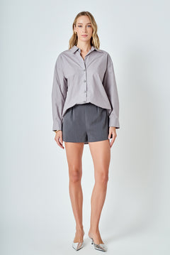 Oversize Button Collared Shirt