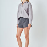 Oversize Button Collared Shirt