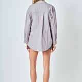 Oversize Button Collared Shirt