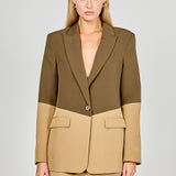 Contrast Color Blazer