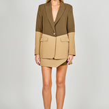 Contrast Color Blazer