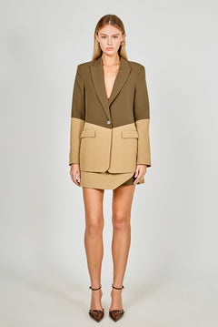 Contrast Color Blazer