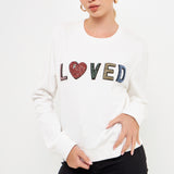 Beaded Loved Sweatshirt