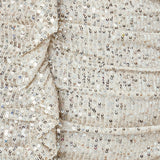 Sequins Ruching Mini Dress