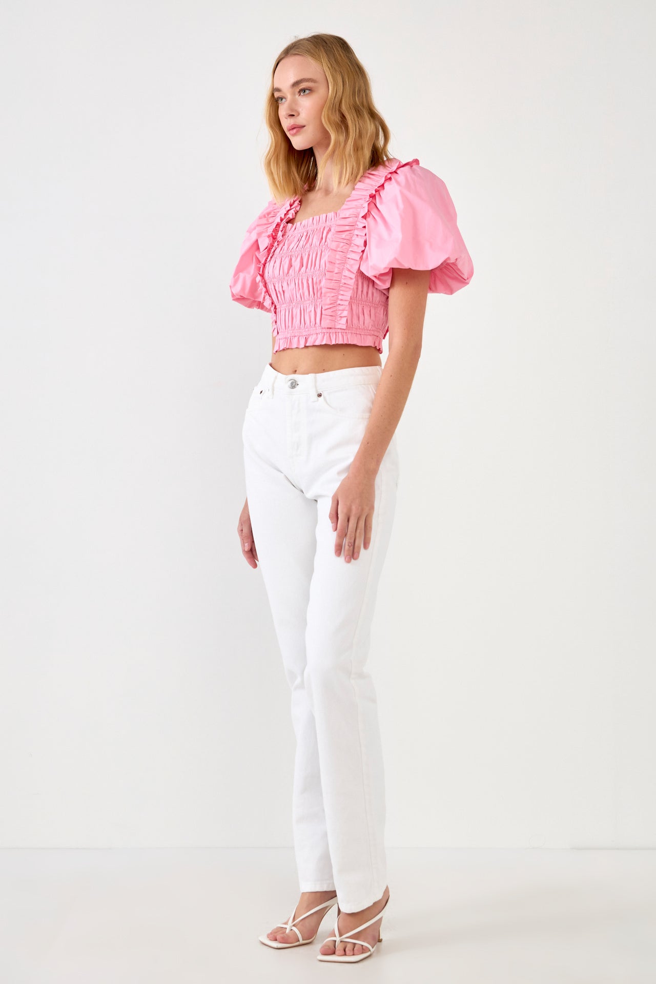 Smocked Puff Sleeve Top – Endless Rose