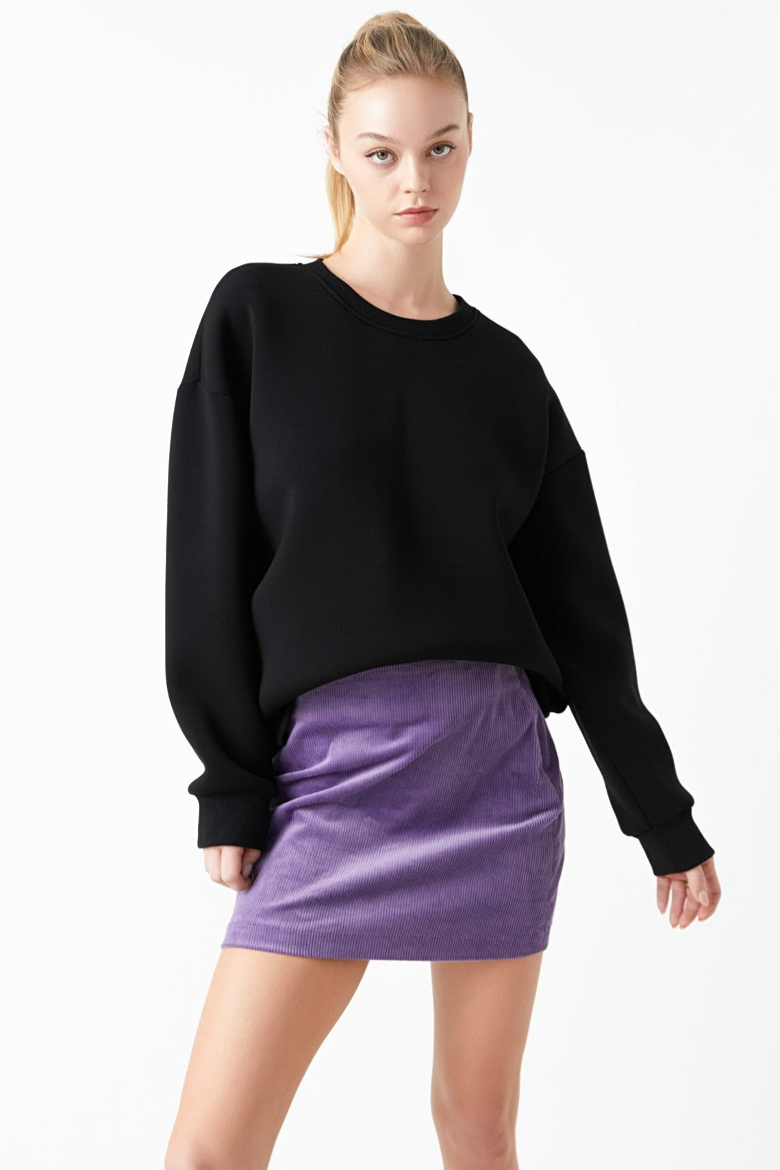 Corduroy Mini Skirt