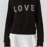 Beads Lettering Sweatshirt