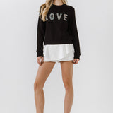 Beads Lettering Sweatshirt