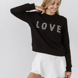 Beads Lettering Sweatshirt