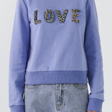 Beads Lettering Sweatshirt