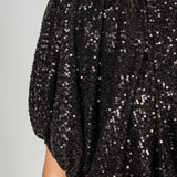 Sequins Cropped Puff Top