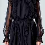 Off the Shoulder Ruffled Romper