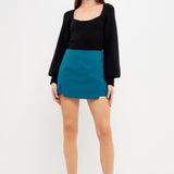 High-Waisted Skort