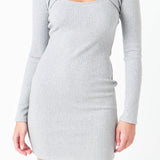 Knit Top with Knit Mini Dress