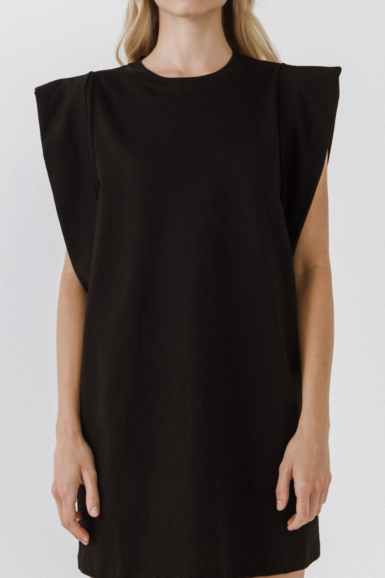 Folded Detail Mini Dress