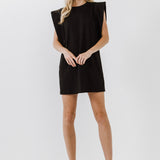 Folded Detail Mini Dress