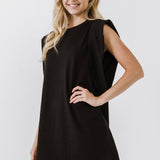 Folded Detail Mini Dress