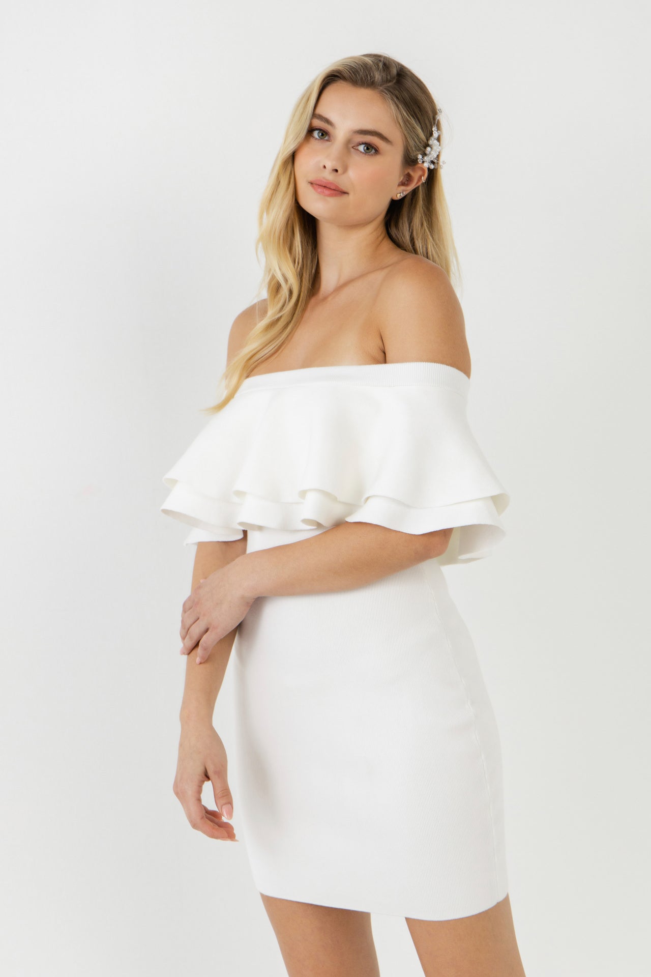 Off The Shoulder Mini Dress – Endless Rose