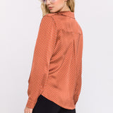 Polka Dot Wrap Shirt