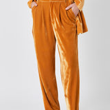 Velvet Wide Leg Pants