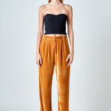 Velvet Wide Leg Pants
