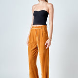 Velvet Wide Leg Pants