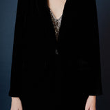 Velvet Loose Fit Blazer