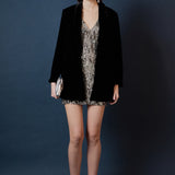 Velvet Loose Fit Blazer