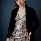 Velvet Loose Fit Blazer