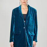 Velvet Loose Fit Blazer