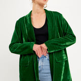 Velvet Loose Fit Blazer