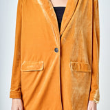 Velvet Loose Fit Blazer