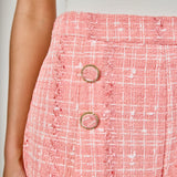 High Waist Tweed Shorts