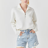 Destroyed Hem Denim Shorts