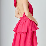 Criss Cross Halter Maxi Dress