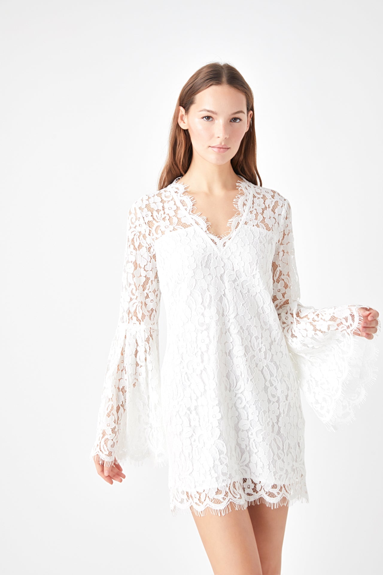 Pink Lace Bell Sleeve Dress Chain Of Hearts Lace Long Sleeve Mini Dress Light Pink Dressmezee Pink Lace Bell Sleeve Dress Chain Of Hearts Lace Long Sleeve Mini Dress Light Pink Dressmezee